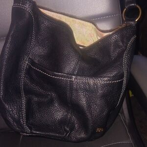 The Sak Black Textured Hobo Bag